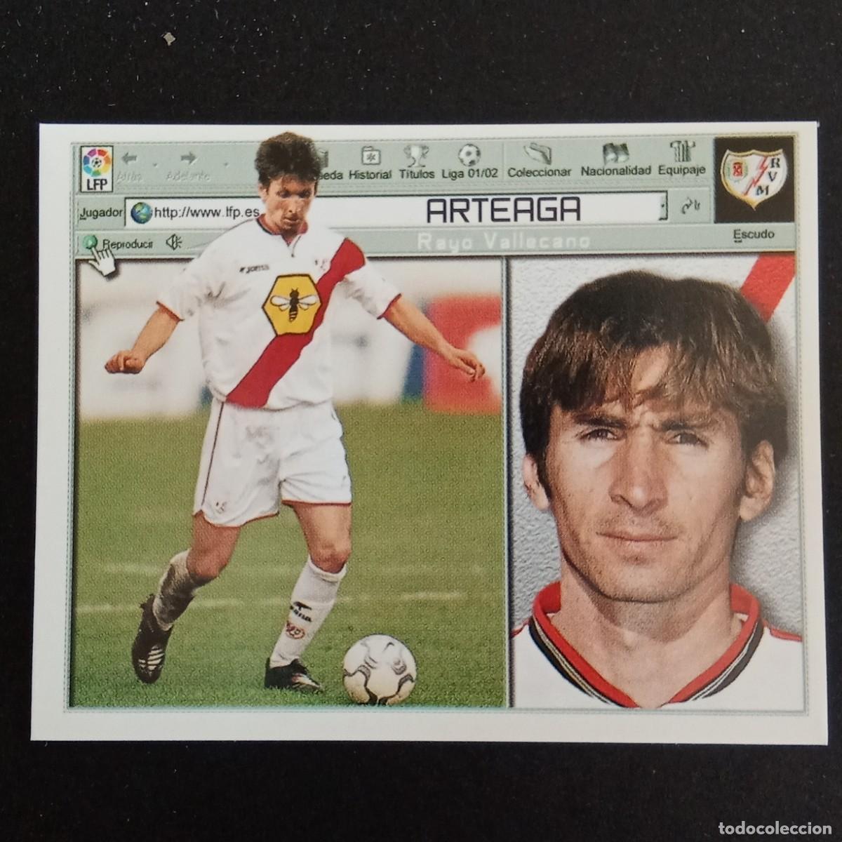 Cromos de f&uacute;tbol: CROMO LIGA 2001 2002 01 02 EDICIONES ESTE ULTIMOS FICHAJES N 7 ARTEAGA RAYO VALLECANO NUNCA PEGADO
