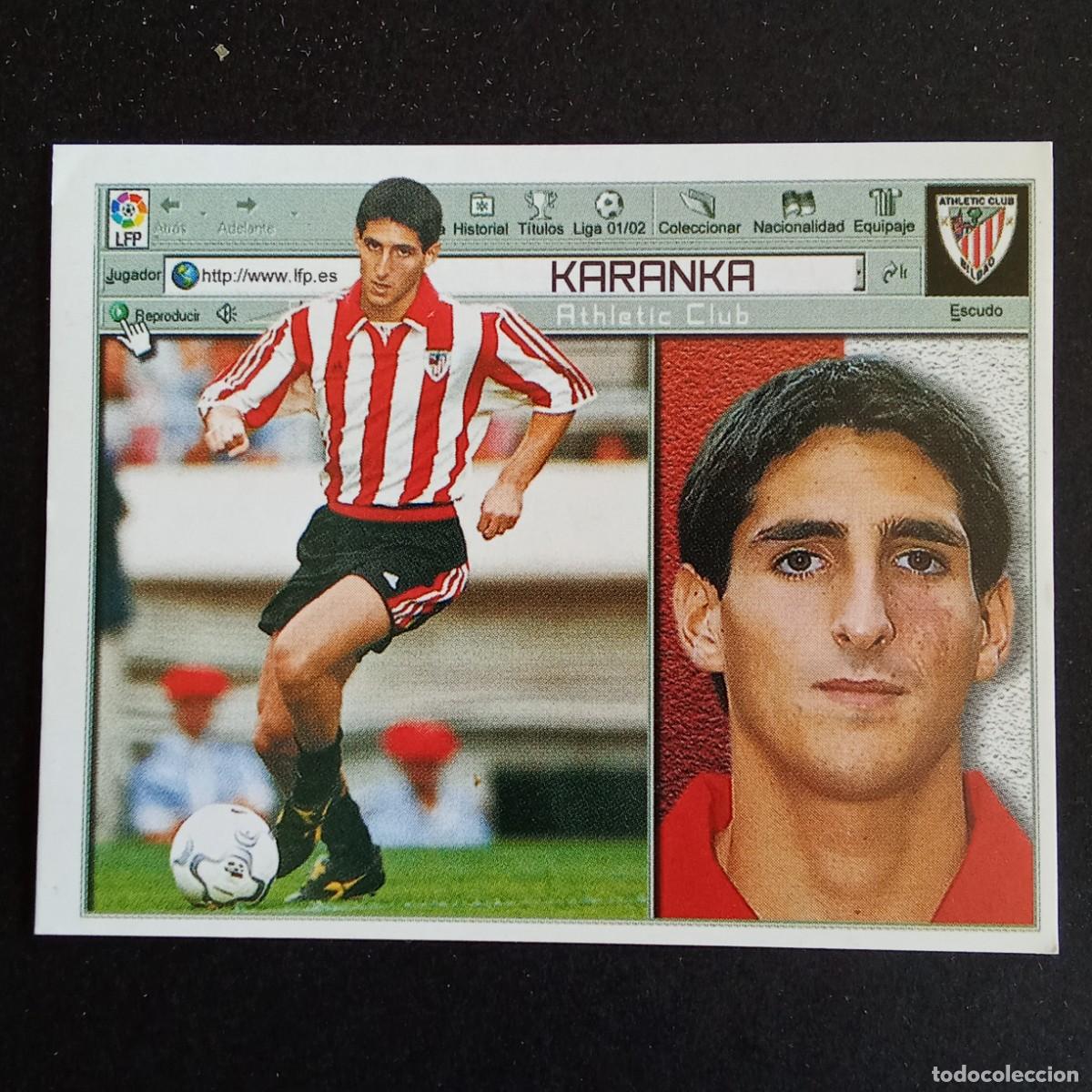 Fu&szlig;ball-Sticker: CROMO LIGA 2001 2002 01 02 EDICIONES ESTE ULTIMOS FICHAJES N 11 KARANKA ATHLETIC BILBAO NUNCA PEGADO
