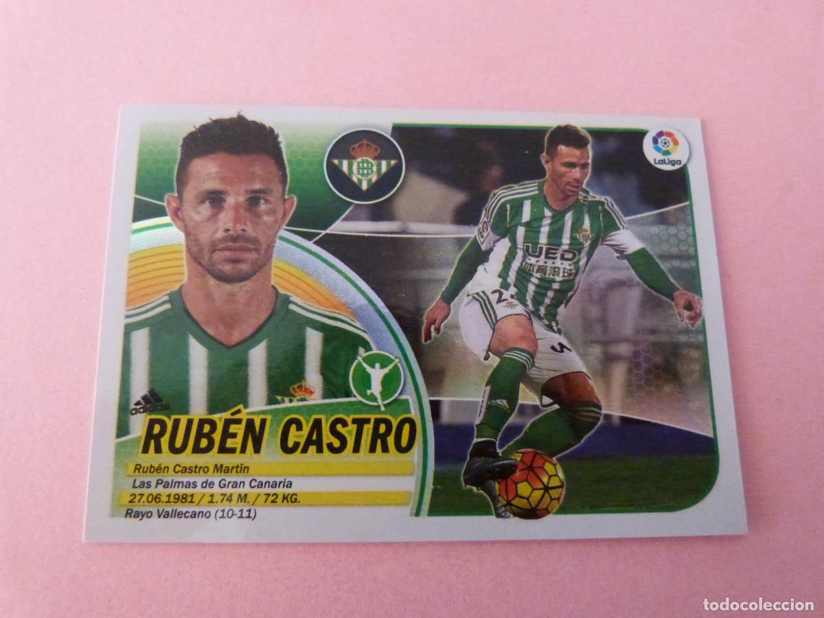 Cromos de F&uacute;tbol: CROMO FUTBOL RUBEN CASTRO REAL BETIS BALOMPIE SIN PEGAR N&ordm; 16 LIGA ESTE 2016-2017/16-17 PANINI