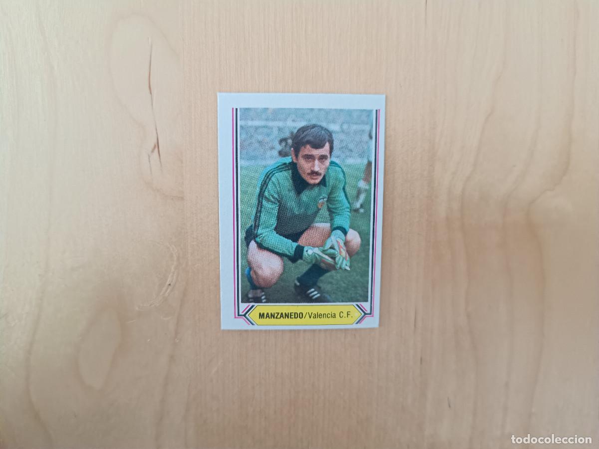 Figurine di Calcio: CROMO DE F&Uacute;TBOL LIGA ESTE MANZANEDO VALENCIA SIN PEGAR NUNCA PEGADO 80 81 1980 1981
