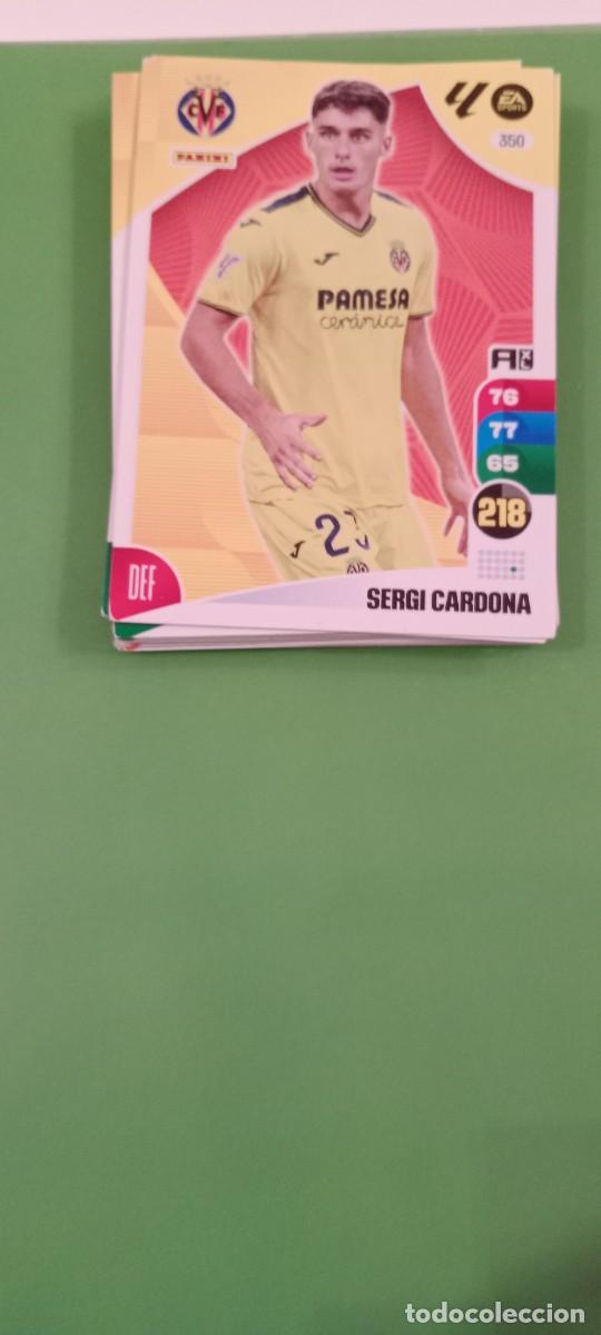 Cromos de f&uacute;tbol: SERGI CARDONA VILLARREAL PANINI FICHA ADRENALYN XL 2024 2025 24 25 C-BLOCK