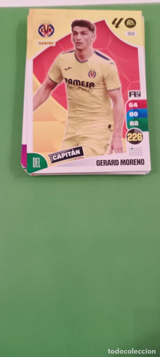 Cromos de f&uacute;tbol: GERARD MORENO VILLARREAL PANINI FICHA ADRENALYN XL 2024 2025 24 25 C-BLOCK