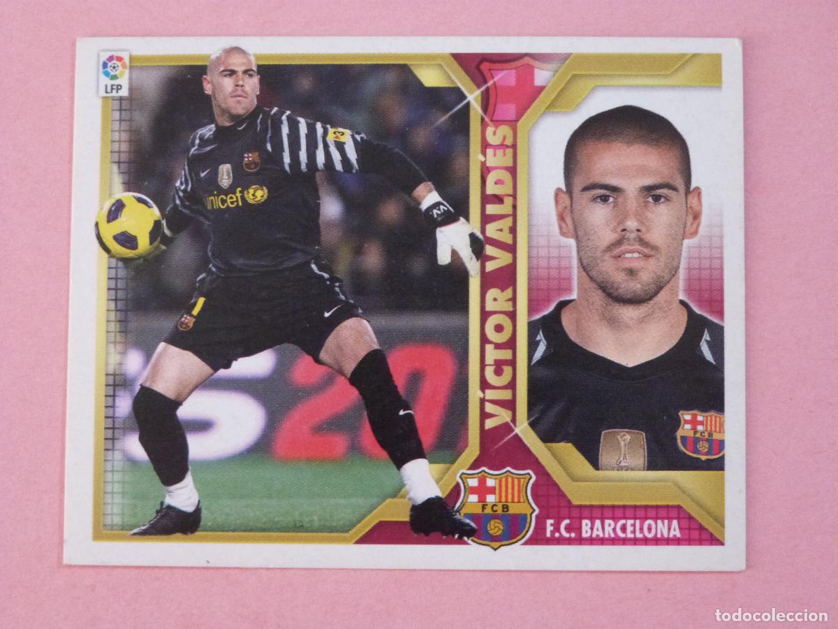 Cromos de f&uacute;tbol: CROMO FUTBOL VICTOR VALDES F.C. BARCELONA SIN PEGAR N&ordm; 1 LIGA ESTE 2011-2012/11-12