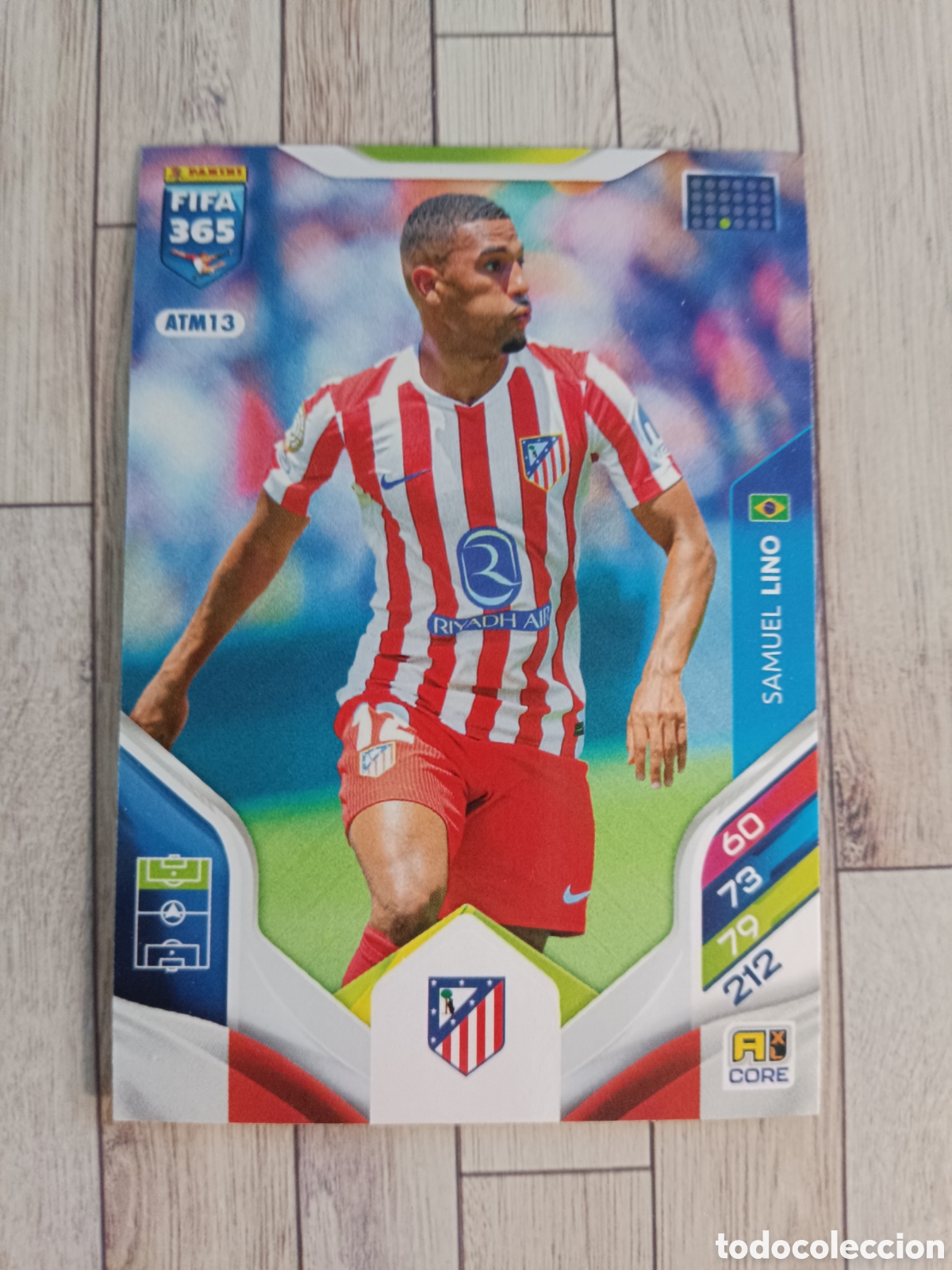 Cromos de F&uacute;tbol: ATM13 SAMUEL LINO ATLETICO DE MADRID ADRENALYN XL FIFA 365 PANINI 2026