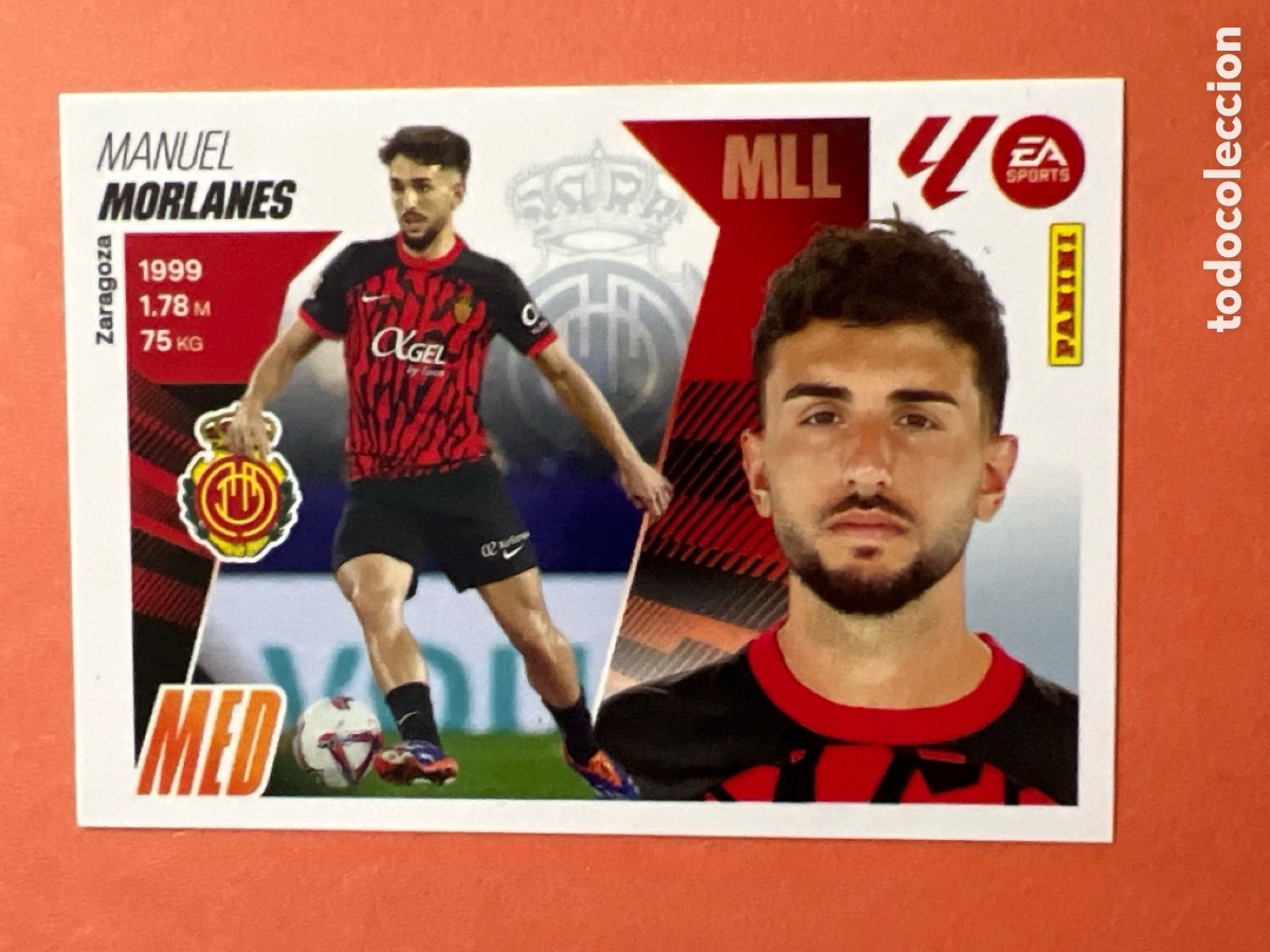 Fu&szlig;ball-Sticker: C5155. MORLANES MALLORCA N&ordm; 16 LIGA ESTE 25 26 2025 2026 PANINI