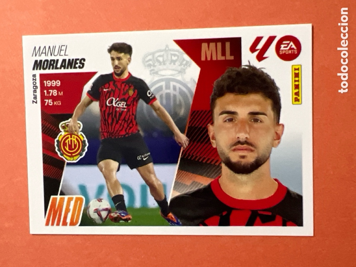 Fu&szlig;ball-Sticker: C5159. MORLANES MALLORCA N&ordm; 16 LIGA ESTE 25 26 2025 2026 PANINI