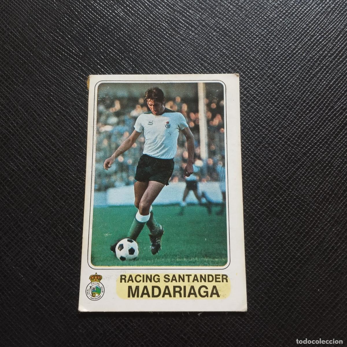 Figurine di Calcio: MADARIAGA RACING SANTANDER PACOSA 1977 1978 CROMO FUTBOL LIGA 77 78 - DESPEGADO - A196 PG42