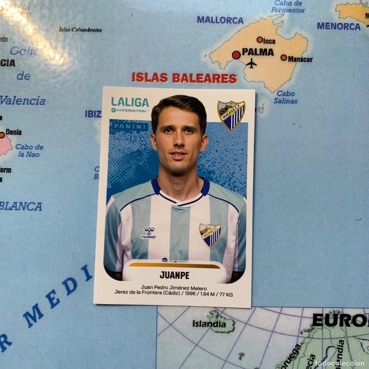Cromos de f&uacute;tbol: Juanpe n&uacute;mero 299B del Malaga cromo liga Hypermotion 25-26 2025-2026