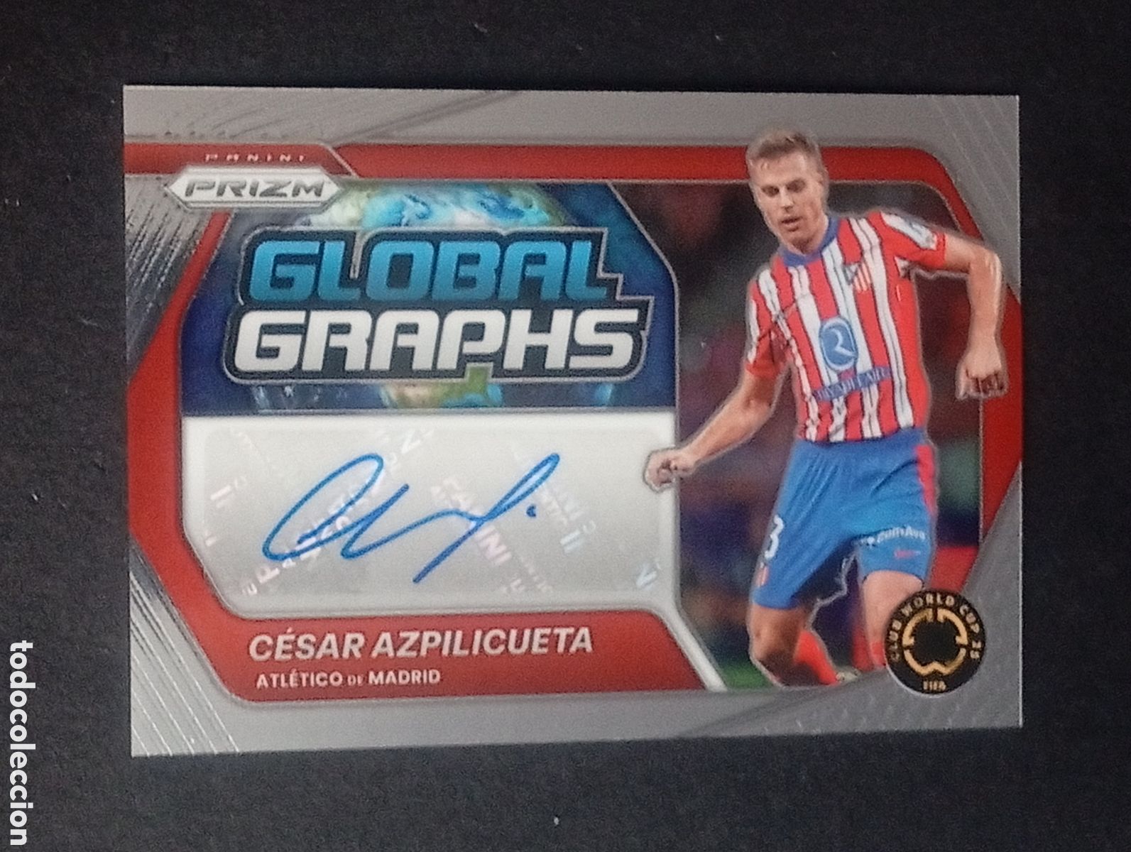 Cartes &agrave; collectionner de Football: auto AZPILICUETA ATLETICO DE MADRID 2025 PANINI FIFA WORLD CUP AUTOGRAFO MUNDIAL CARDS TOPPS MEGACRA