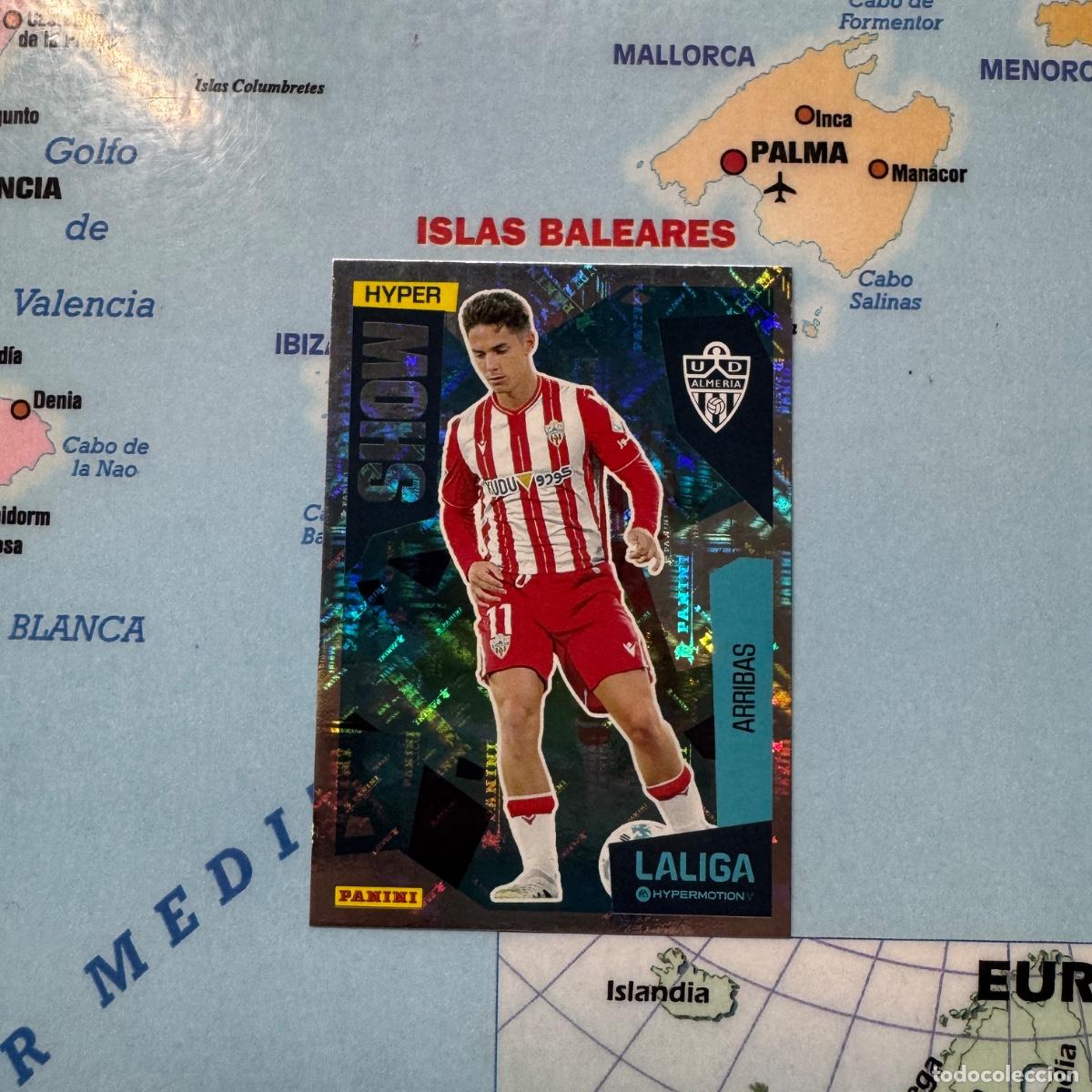 Cromos de f&uacute;tbol: Arribas Hyper show n&uacute;mero 423 del Almer&iacute;a cromo liga Hypermotion 25-26 2025-2026