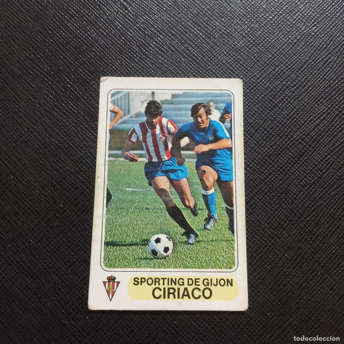 Cromos de F&uacute;tbol: CIRIACO SPORTING GIJON PACOSA 1977 1978 CROMO FUTBOL LIGA 77 78 - DESPEGADO - A196 PG49