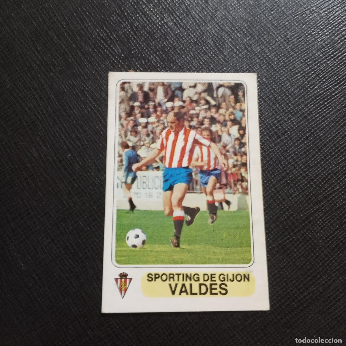 Cromos de F&uacute;tbol: VALDES SPORTING GIJON PACOSA 1977 1978 CROMO FUTBOL LIGA 77 78 - DESPEGADO - A196 PG49