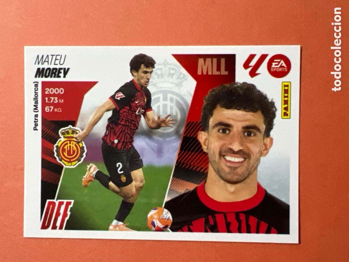 Figurine di Calcio: C2601. N&ordm; 5B MOREY MALLORCA LIGA ESTE 25 26 2025 2026 SIN PEGAR NUNCA PEGADO