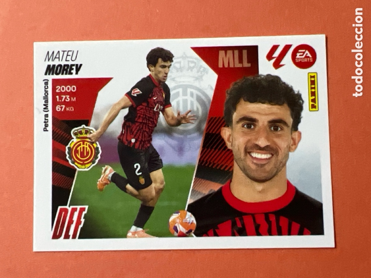Fu&szlig;ball-Sticker: C2605. N&ordm; 5B MOREY MALLORCA LIGA ESTE 25 26 2025 2026 SIN PEGAR NUNCA PEGADO
