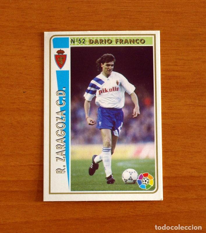Figurine di Calcio: Real Zaragoza -N&ordm; 52 Dario Franco -Mundicromo Las Fichas de la Liga 1994-1995-94-95