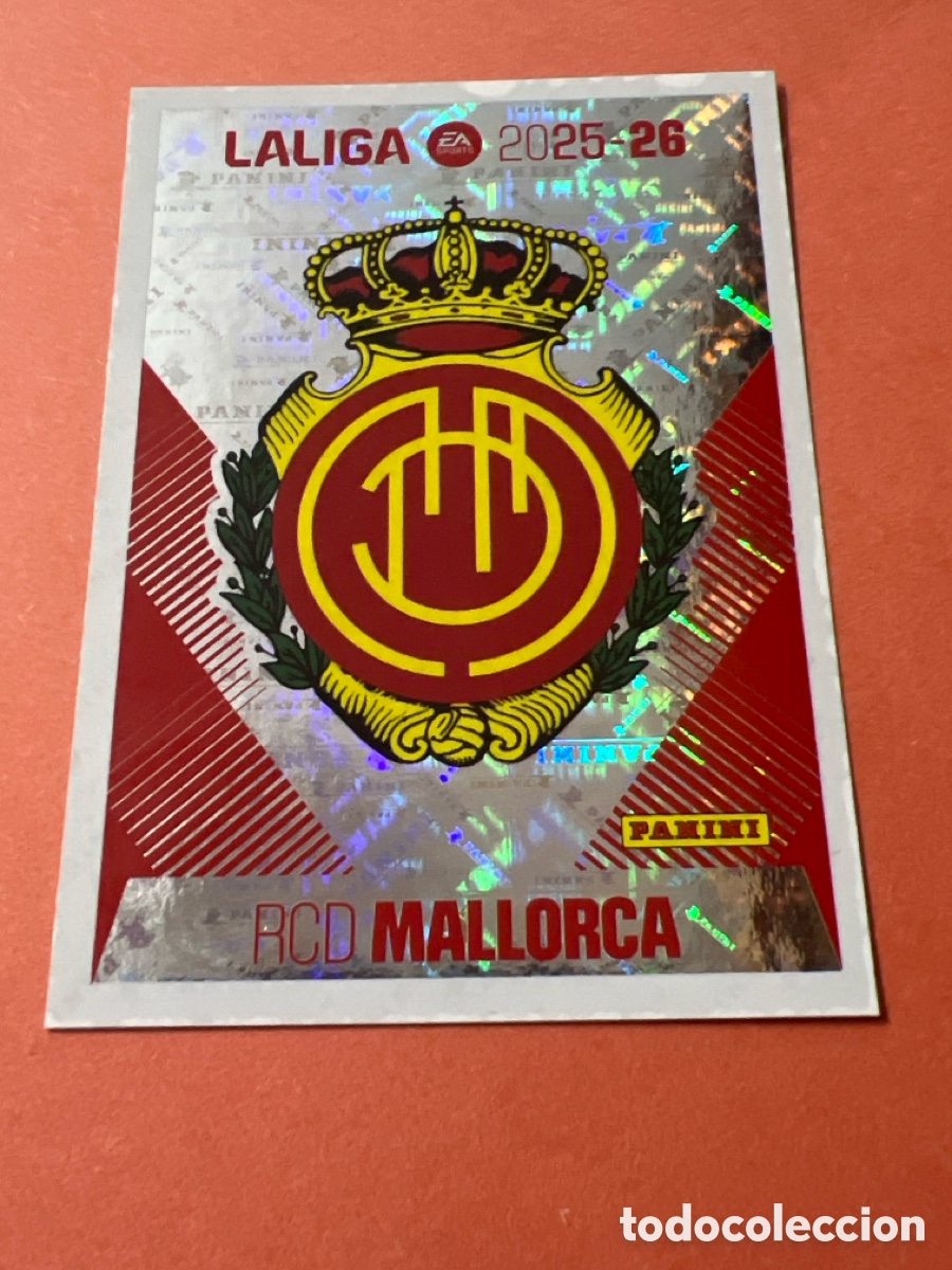 Fu&szlig;ball-Sticker: C8655. N&ordm; 1 ESCUDO MALLORCA LIGA ESTE 25 26 2025 2026 SIN PEGAR NUNCA PEGADO
