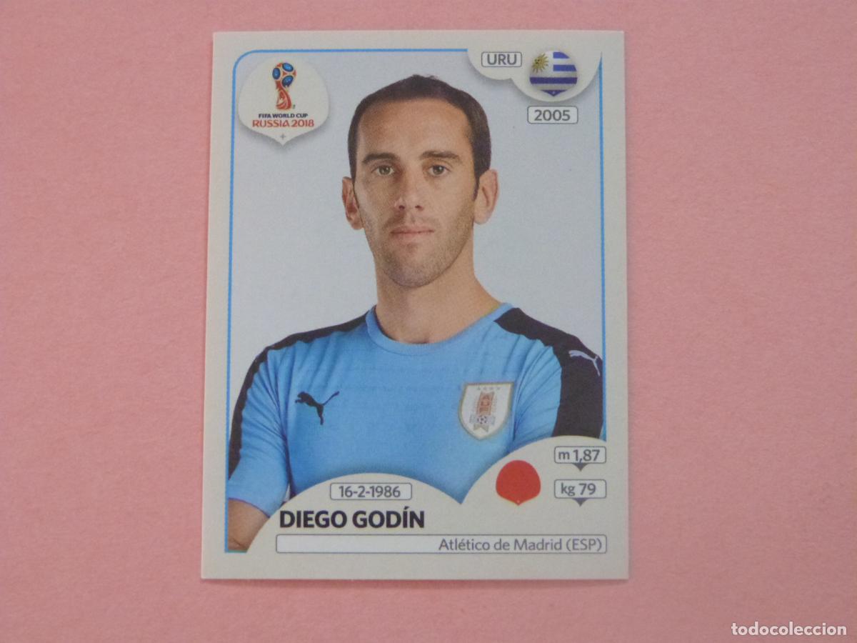 Cromos de F&uacute;tbol: CROMO FUTBOL DIEGO GODIN URUGUAY SIN PEGAR N&ordm; 96 MUNDIAL RUSIA 2018 PANINI