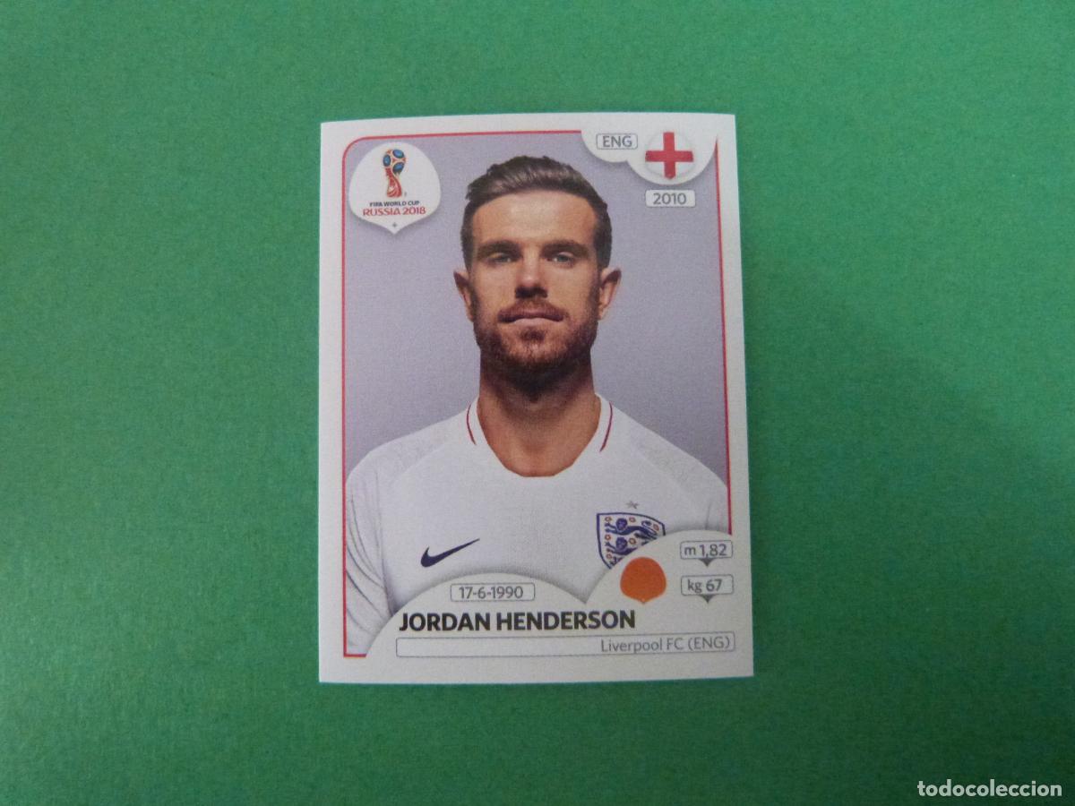 Figurine di Calcio: CROMO FUTBOL JORDAN HENDERSON INGLATERRA SIN PEGAR N&ordm; 582 MUNDIAL RUSIA 2018 PANINI