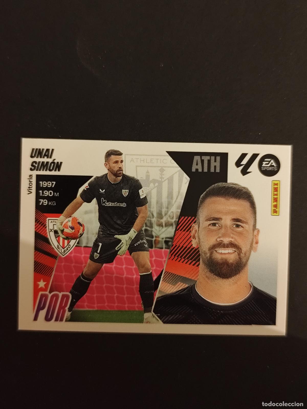 Cromos de F&uacute;tbol: 3 UNAI SIM&Oacute;N ATHLETIC BILBAO LIGA ESTE 2025 2026 25 26 PEDIDO M&Iacute;NIMO 2&euro;