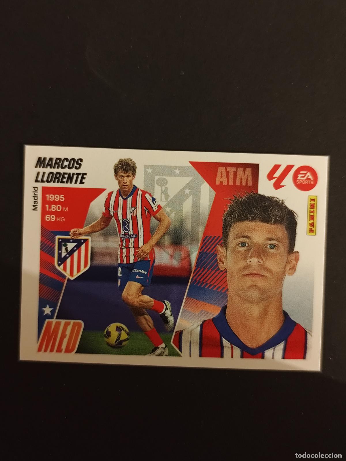 Fu&szlig;ball-Sticker: 11 MARCOS LLORENTE ATL&Eacute;TICO MADRID LIGA ESTE 2025 2026 25 26 PEDIDO M&Iacute;NIMO 2&euro;