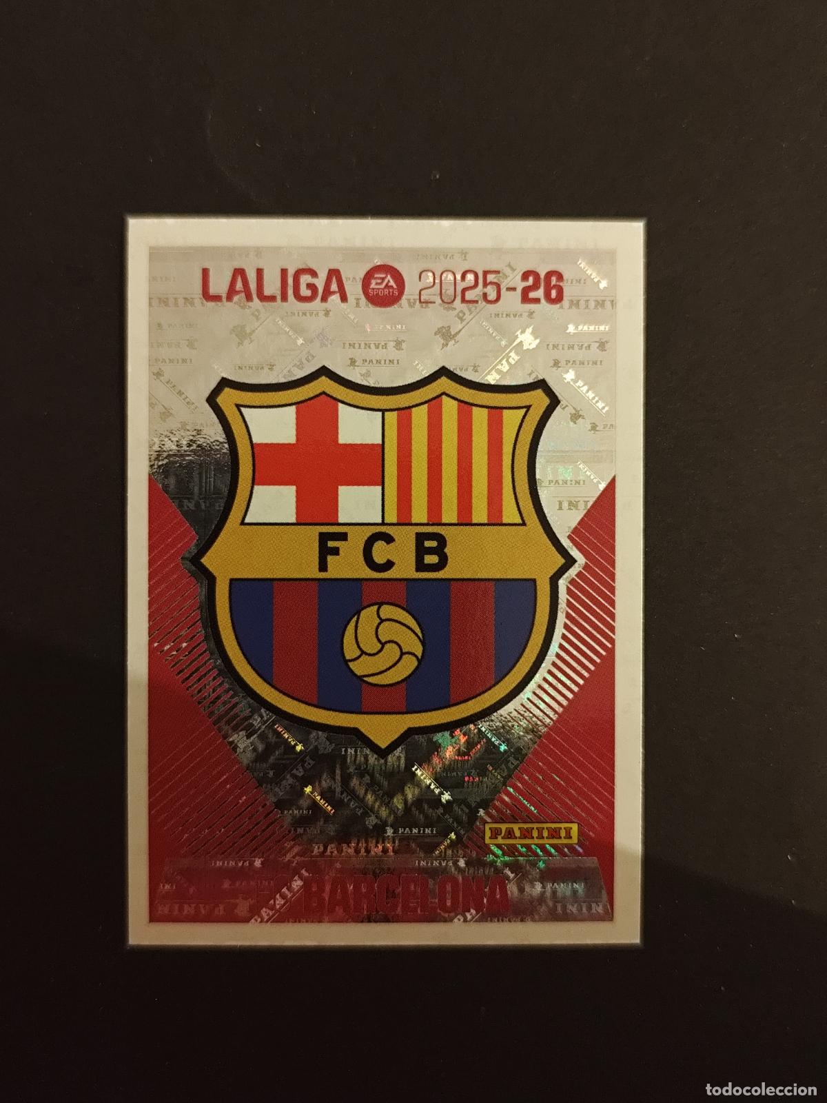 Cromos de Futebol: 1 ESCUDO BARCELONA BAR&Ccedil;A LIGA ESTE 2025 2026 25 26 PEDIDO M&Iacute;NIMO 2&euro;