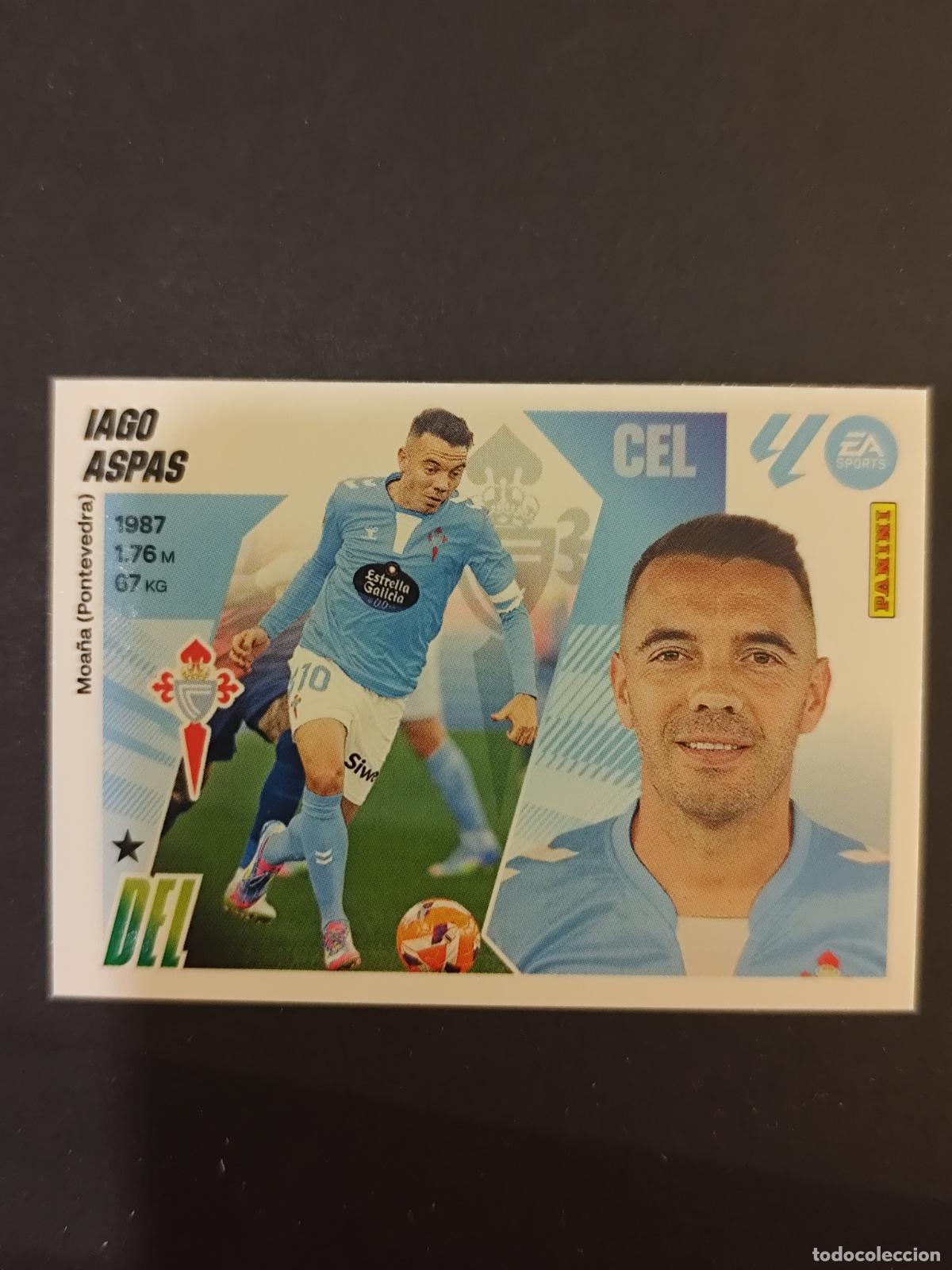 Cromos de F&uacute;tbol: 20 IAGO ASPAS CELTA VIGO LIGA ESTE 2025 2026 25 26 PEDIDO M&Iacute;NIMO 2&euro;