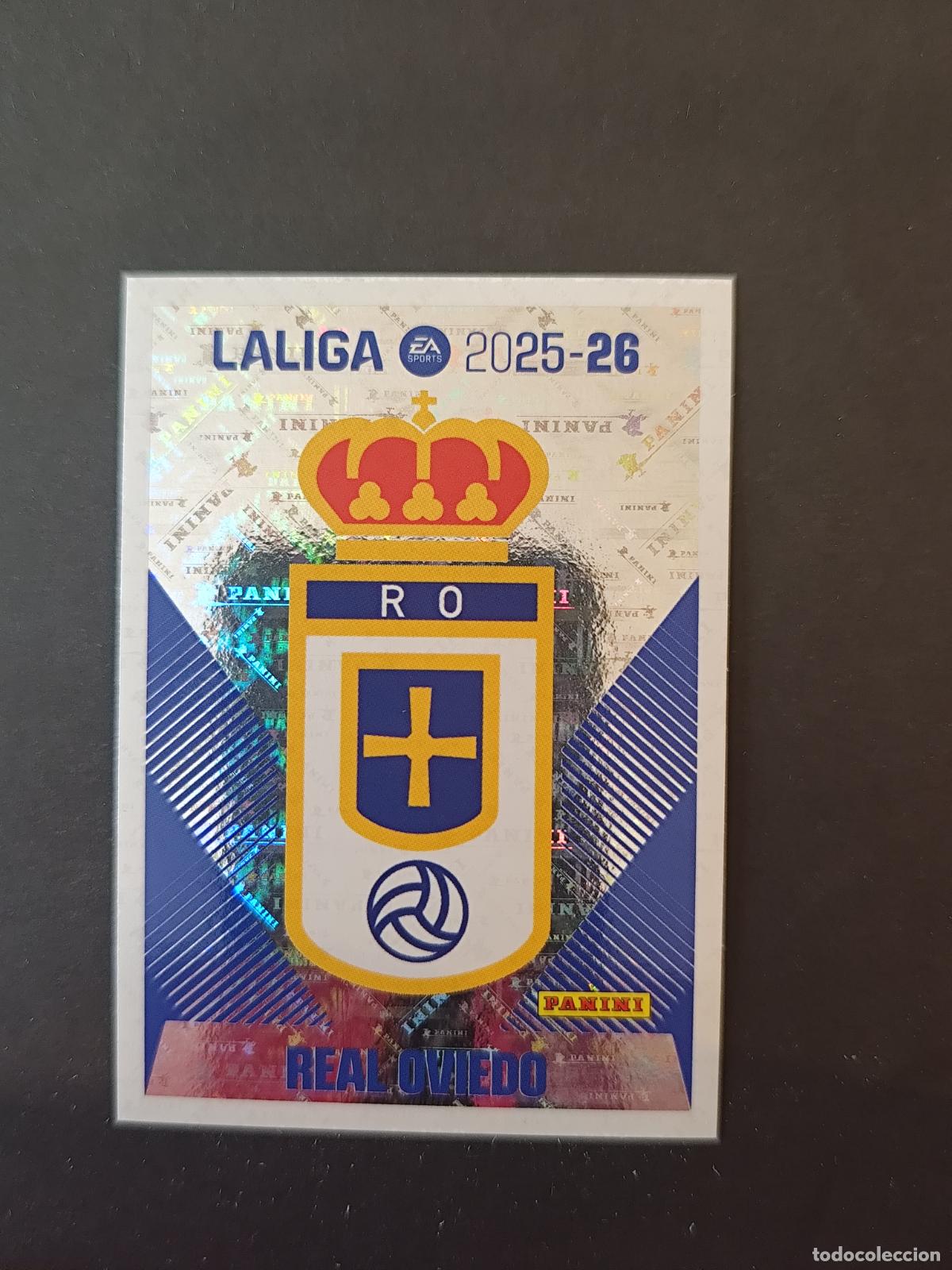 Figurine di Calcio: 1 ESCUDO OVIEDO LIGA ESTE 2025 2026 25 26 PEDIDO M&Iacute;NIMO 2&euro;
