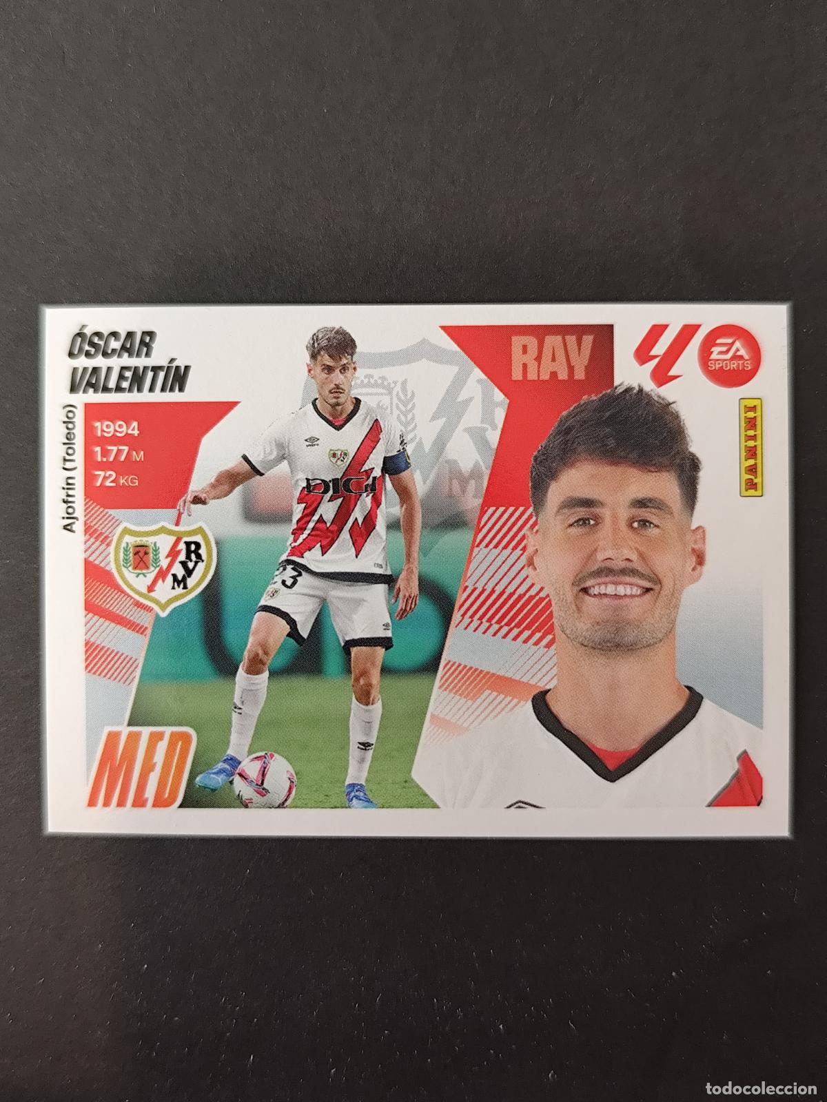 Fu&szlig;ball-Sticker: 12 &Oacute;SCAR VALENT&Iacute;N RAYO VALLECANO LIGA ESTE 2025 2026 25 26 PEDIDO M&Iacute;NIMO 2&euro;