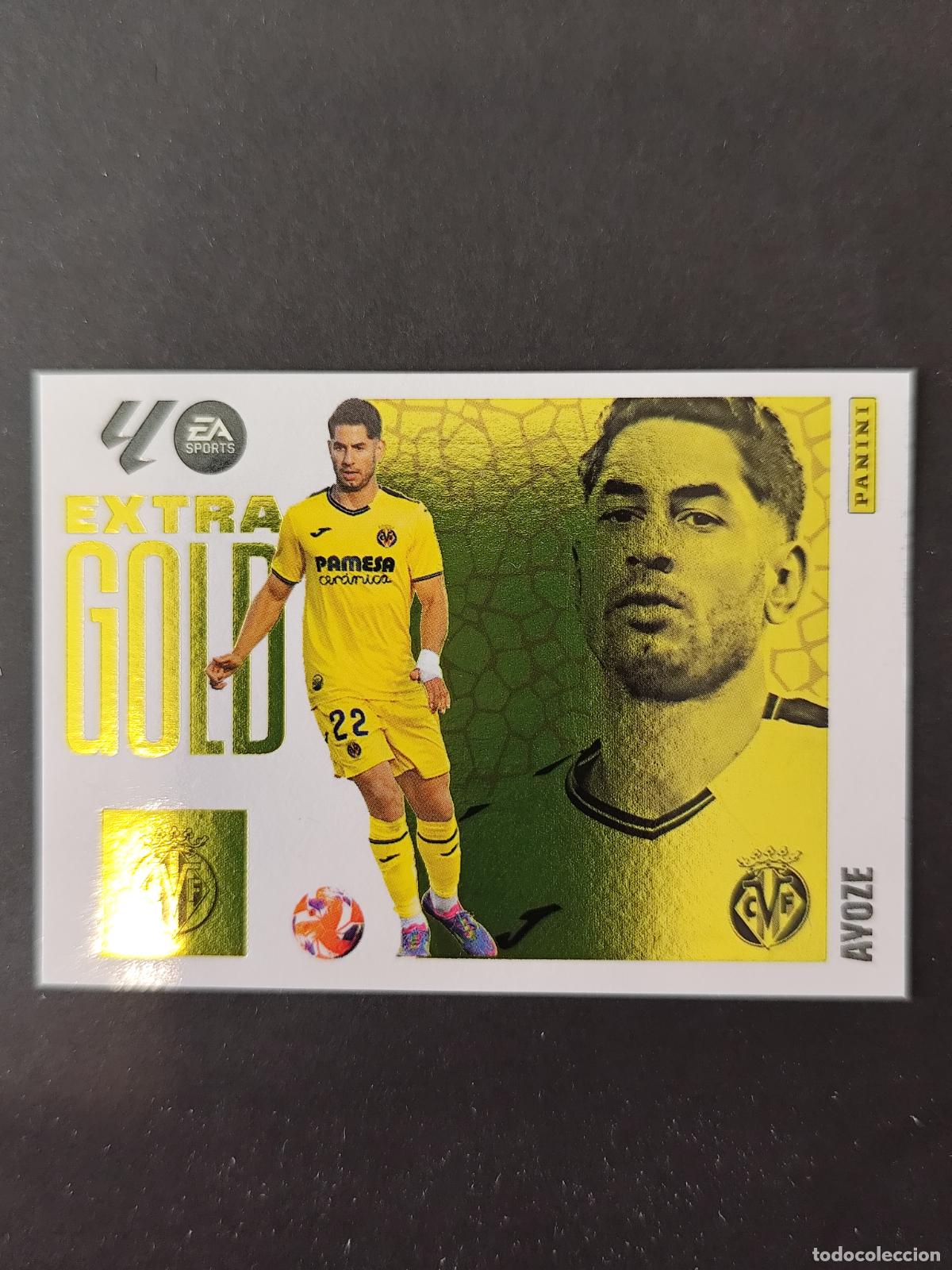 Cromos de F&uacute;tbol: AYOZE VILLARREAL EXTRA GOLD LIGA ESTE 2025 2026 25 26 PEDIDO M&Iacute;NIMO 2&euro;