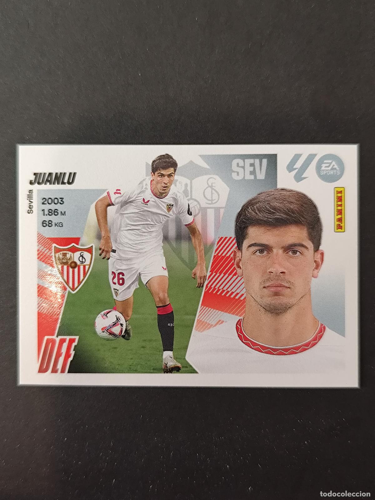Figurine di Calcio: 6 JUANLU SEVILLA LIGA ESTE 2025 2026 25 26 PEDIDO M&Iacute;NIMO 2&euro;