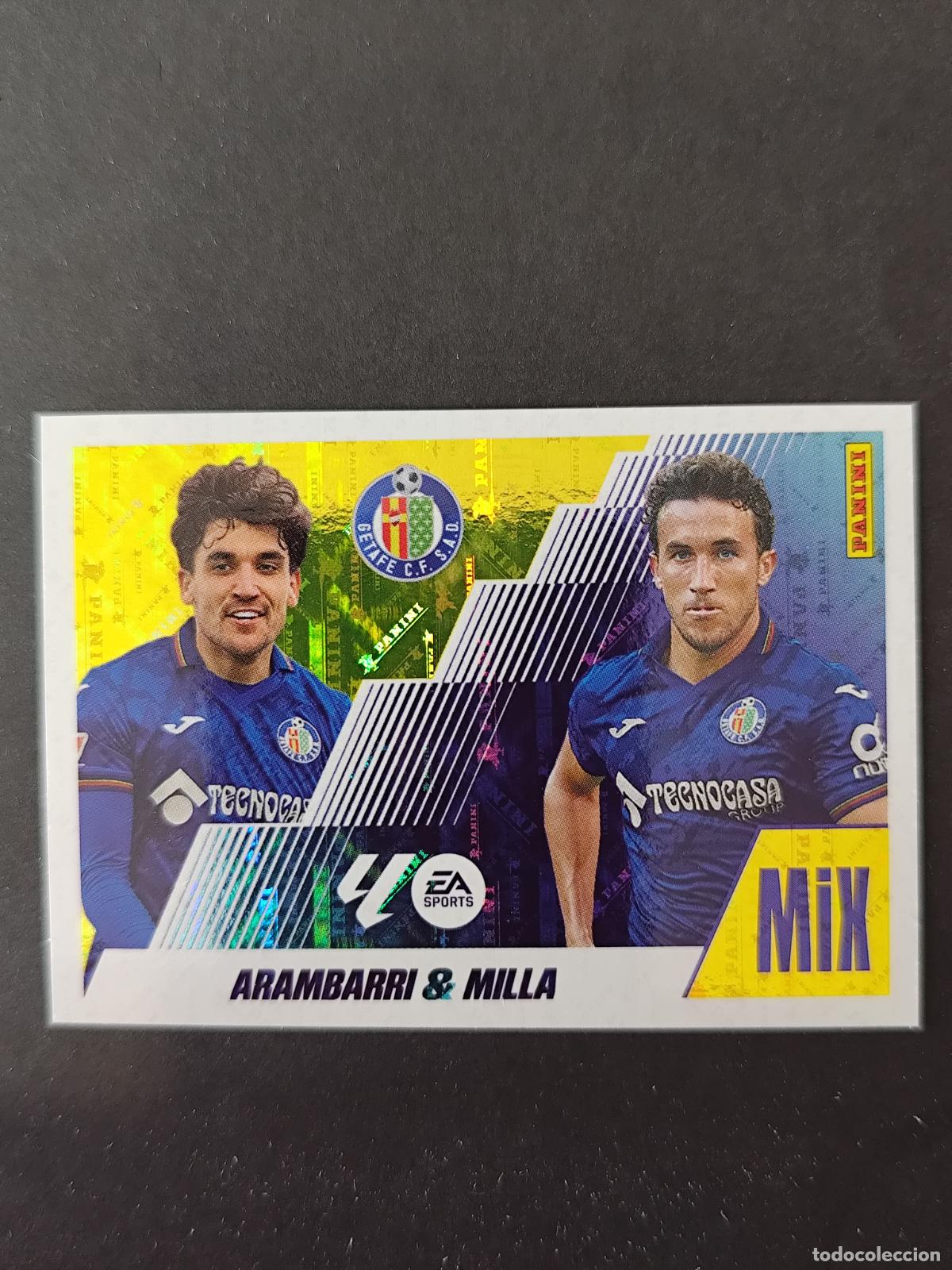 Figurine di Calcio: 2 ARAMBARRI MILLA GETAFE MIX LIGA ESTE 2025 2026 25 26 PEDIDO M&Iacute;NIMO 2&euro;