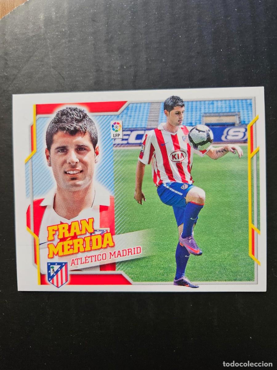 Fu&szlig;ball-Sticker: N&ordm; 12 FRAN MERIDA ATLETICO MADRID LIGA ESTE 10 11 2010 2011 SIN PEGAR NUNCA PEGADO