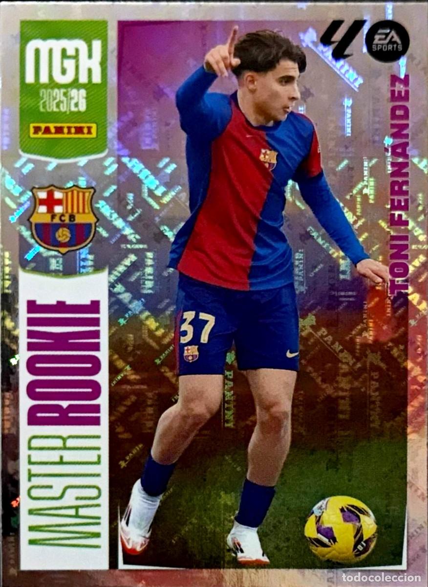 Fu&szlig;ball-Sticker: 422 Toni Fernandez - FC Barcelona - MASTER ROOKIE - PANINI Megacracks MGK 2025 2026 25 26