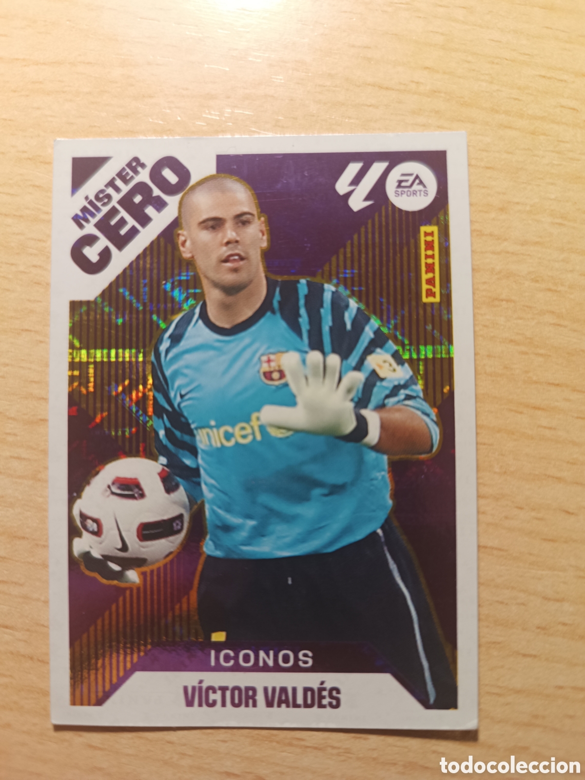 Football Stickers: 16 VICTOR VALDES MISTER CERO ICONOS FC BARCELONA SIN PEGAR LIGA ESTE 2025 2026 PANINI 25 26