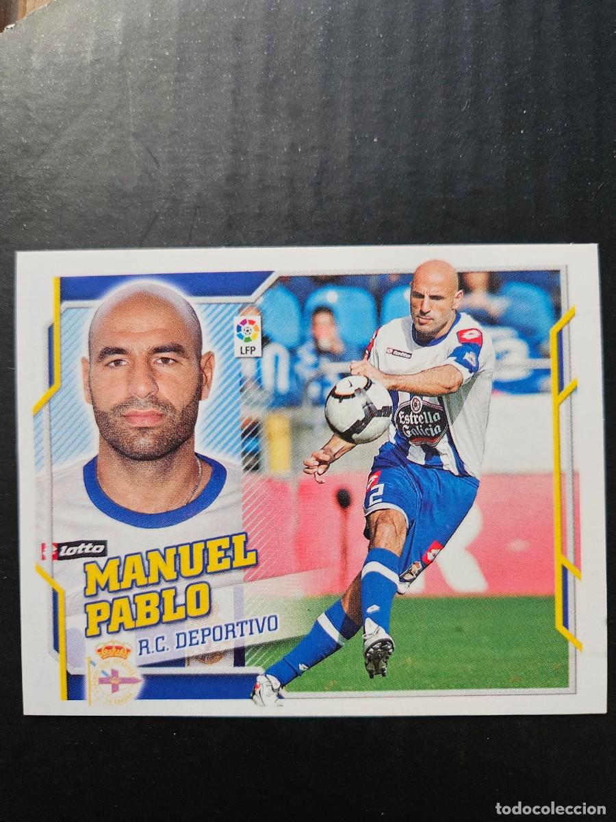 Figurine di Calcio: N&ordm; 3 MANUEL PABLO DEPORTIVO LIGA ESTE 10 11 2010 2011 SIN PEGAR NUNCA PEGADO