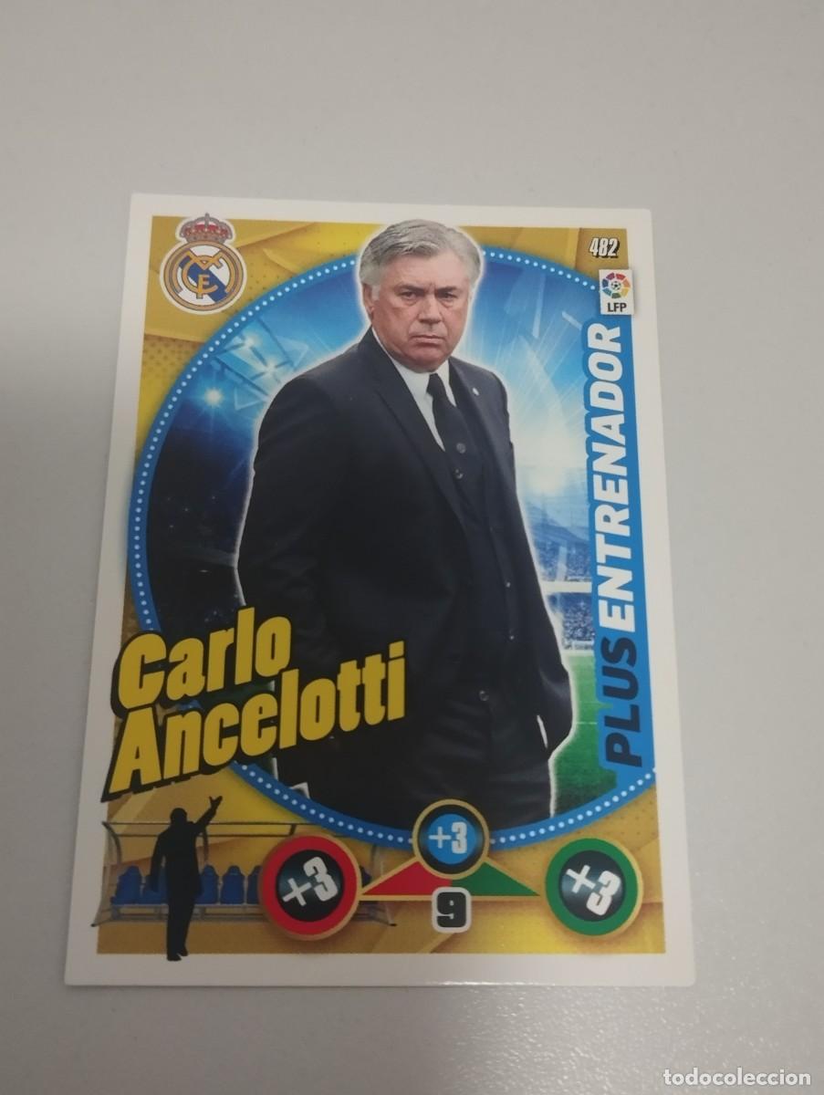 Fu&szlig;ball-Sticker: CARLO ANCELOTTI 2014 2015 14 15 ADRENALYN 482 H3