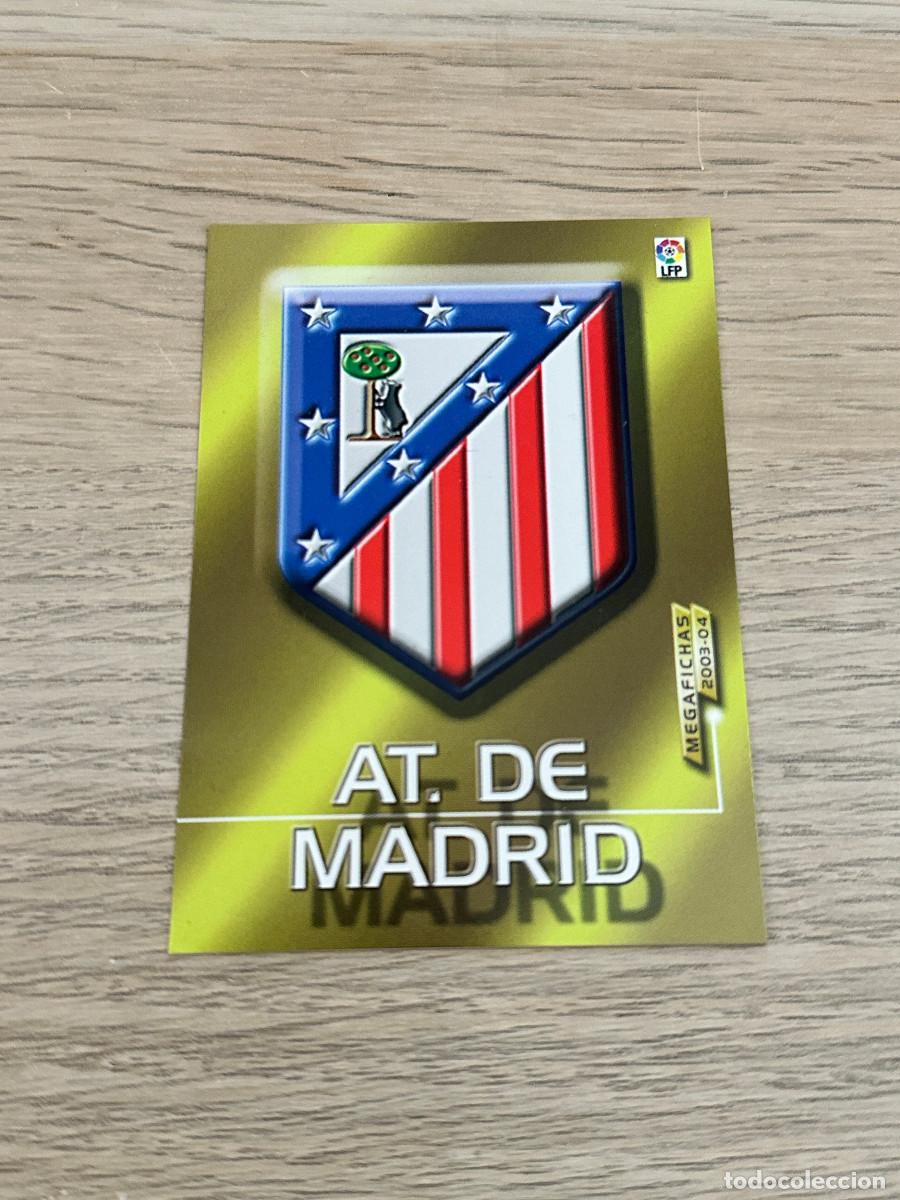 Figurine di Calcio: ESCUDO ATLETICO DE MADRID n&ordm; 37 MEGAFICHAS 2003 2004 PANINI 03 04