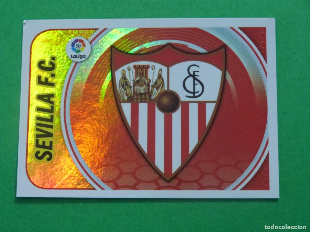 Cromos de f&uacute;tbol: CROMO FUTBOL ESCUDO SEVILLA F.C. SIN PEGAR N&ordm; 33 LIGA ESTE 2016-2017/16-17 PANINI