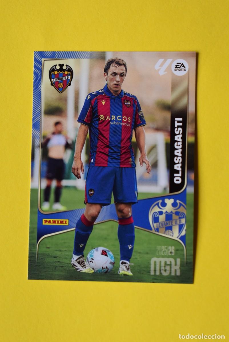 Figurine di Calcio: Cromo Megacracks. 2025 2026. 25 26. Olasagasti. Levante. N. &ordm; 210. Panini