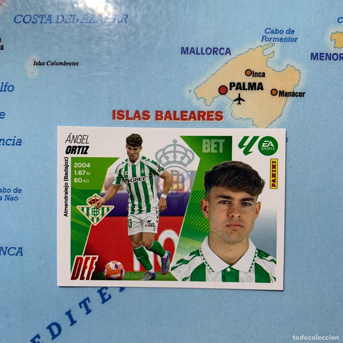 Football Stickers: Ortiz n&uacute;mero 5B del Betis cromo liga este 25-26 2025-2026