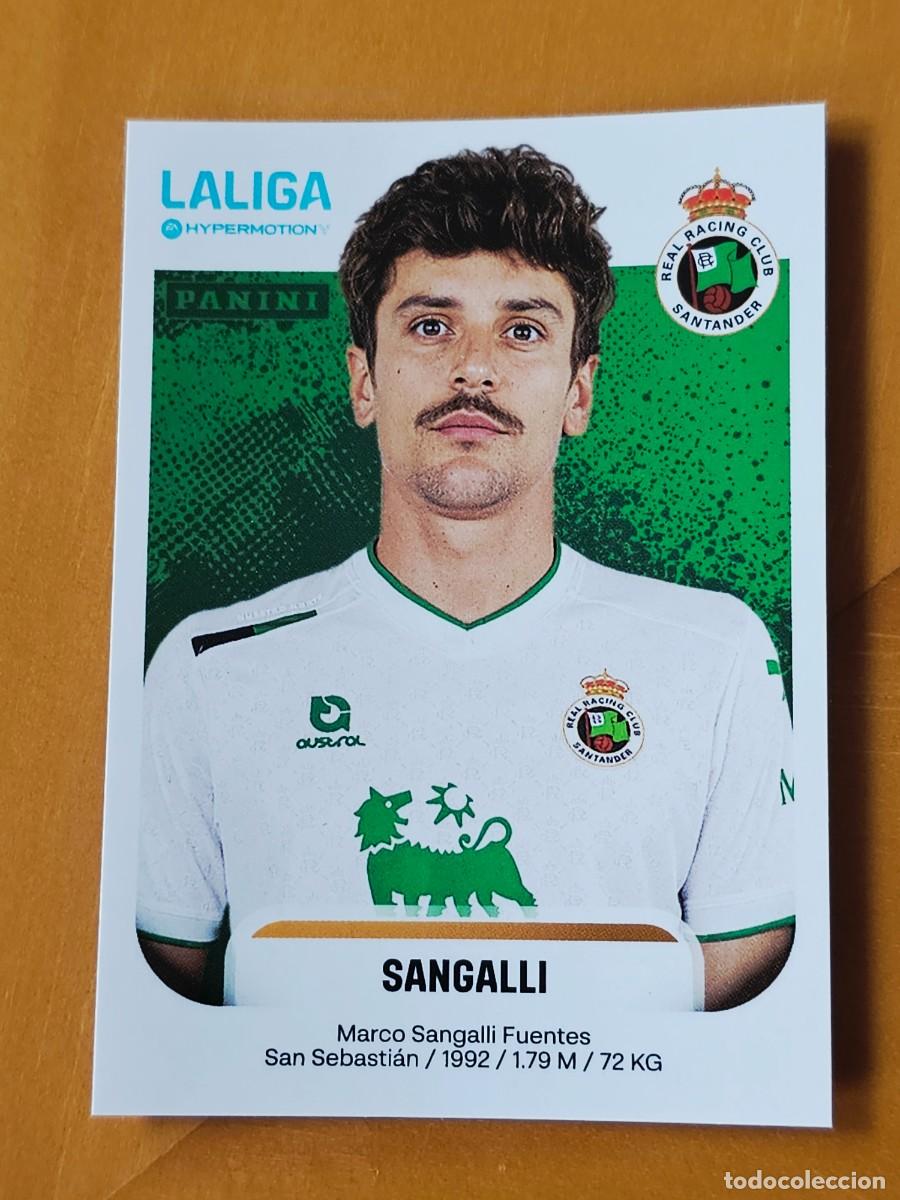 Cromos de f&uacute;tbol: 338 Marco Sangalli, Racing de Santander, Liga Hypermotion 2&ordf; Divisi&oacute;n, Panini 2025 2026 25 26