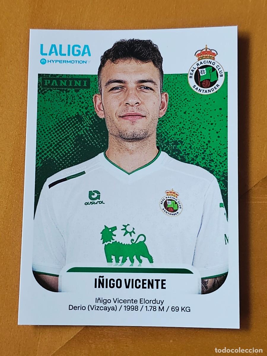 Cromos de f&uacute;tbol: 339 &Iacute;&ntilde;igo Vicente, Racing de Santander, Liga Hypermotion 2&ordf; Divisi&oacute;n, Panini 2025 2026 25 26