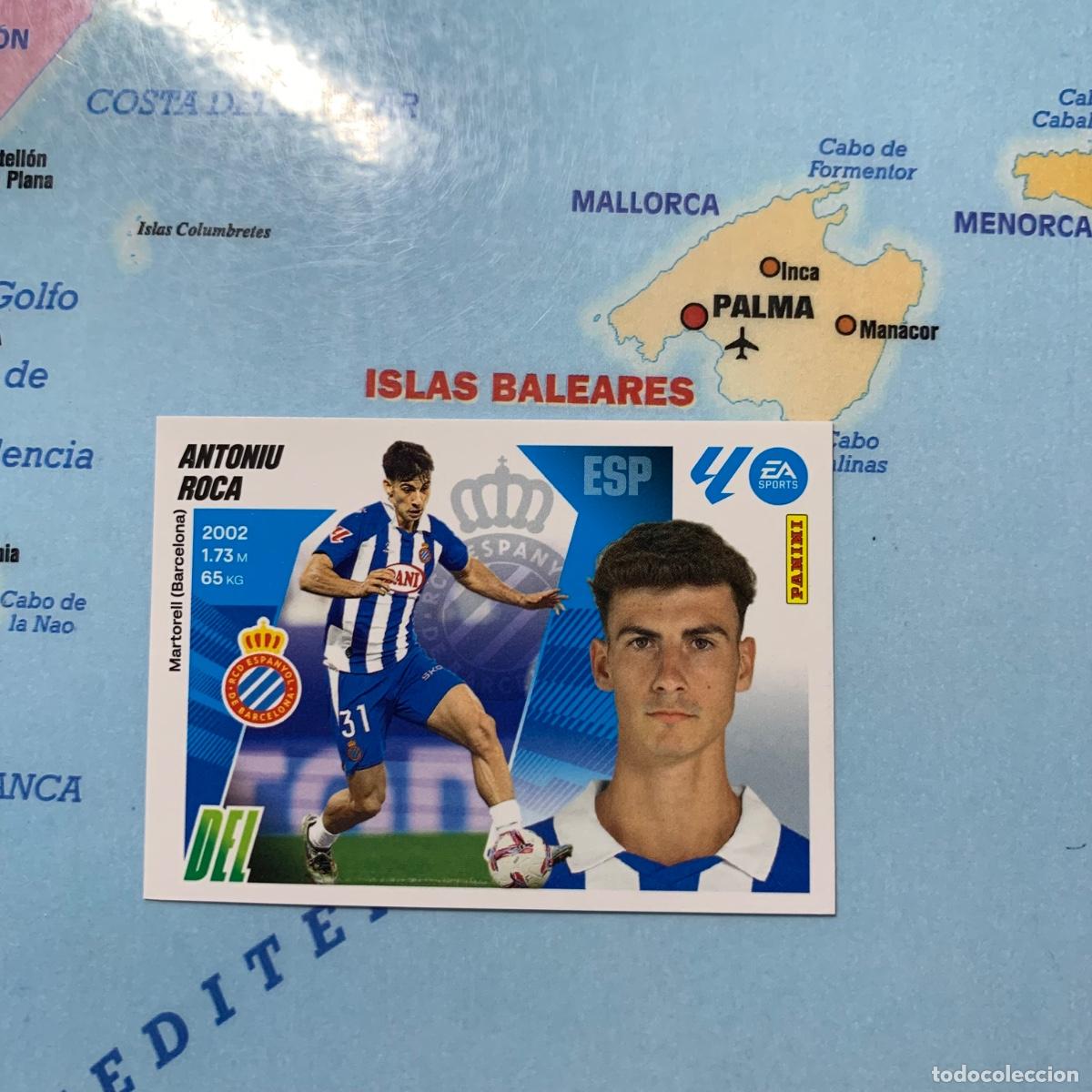 Cromos de f&uacute;tbol: Antoniu Roca n&uacute;mero 16 del Espa&ntilde;ol cromo liga este 25-26 2025-2026