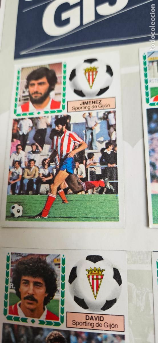Cromos de F&uacute;tbol: sporting de gijon jimenez este 1983 1984 83 84 despegado