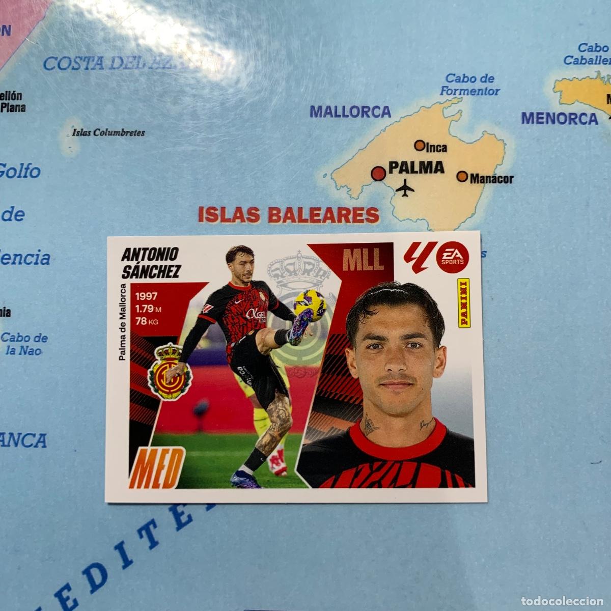 Cromos de f&uacute;tbol: Antonio S&aacute;nchez n&uacute;mero 14 del Mallorca cromo liga este 25-26 2025-2026