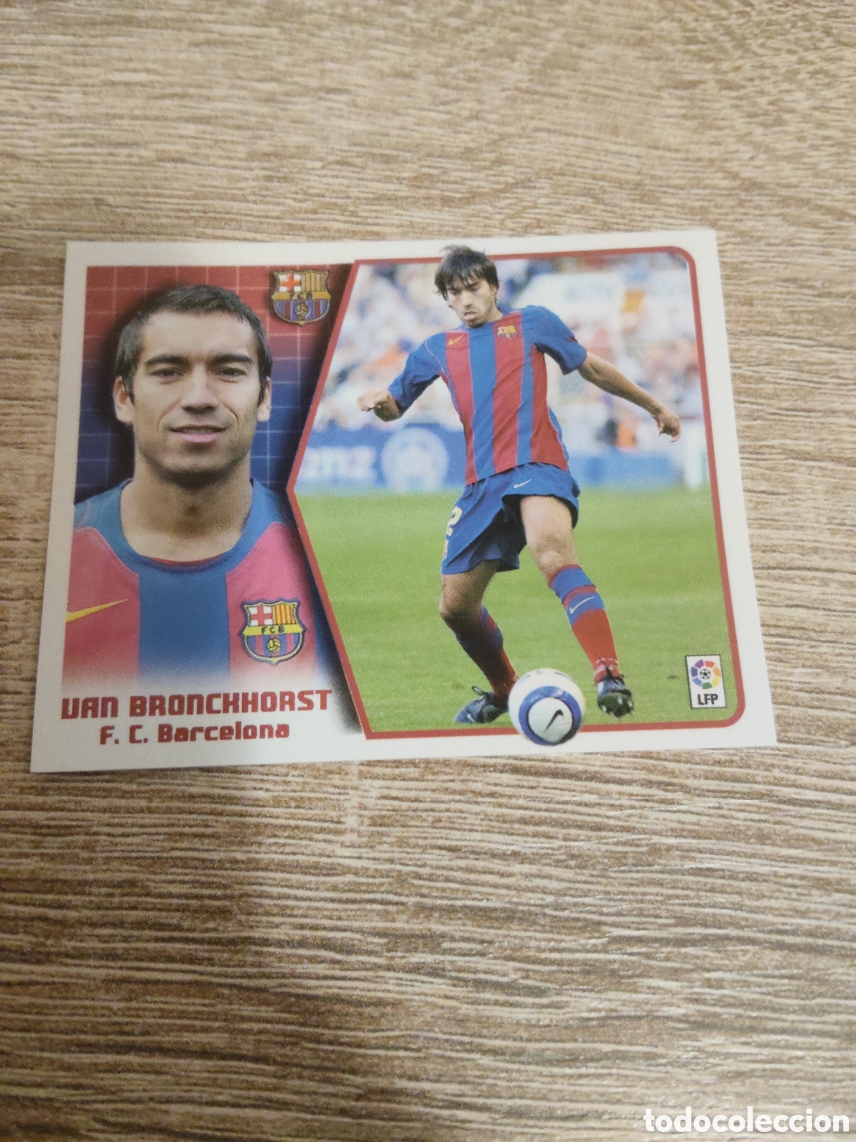 Cromos de F&uacute;tbol: Van Bronckhorst Barcelona liga 2005 2006 05 06 ediciones este