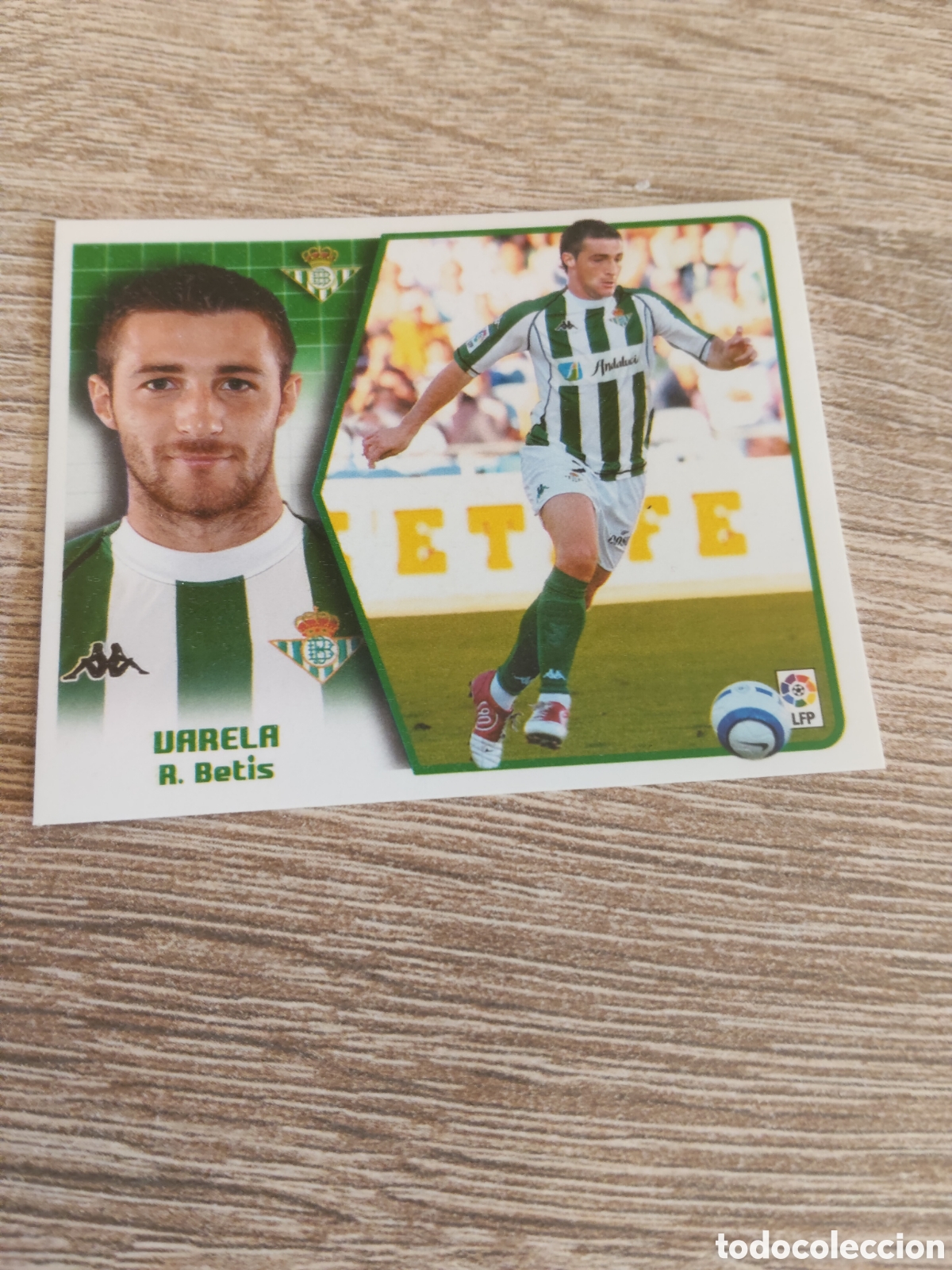 Cromos de f&uacute;tbol: Varela Real Betis liga 2005 2006 05 06 ediciones este