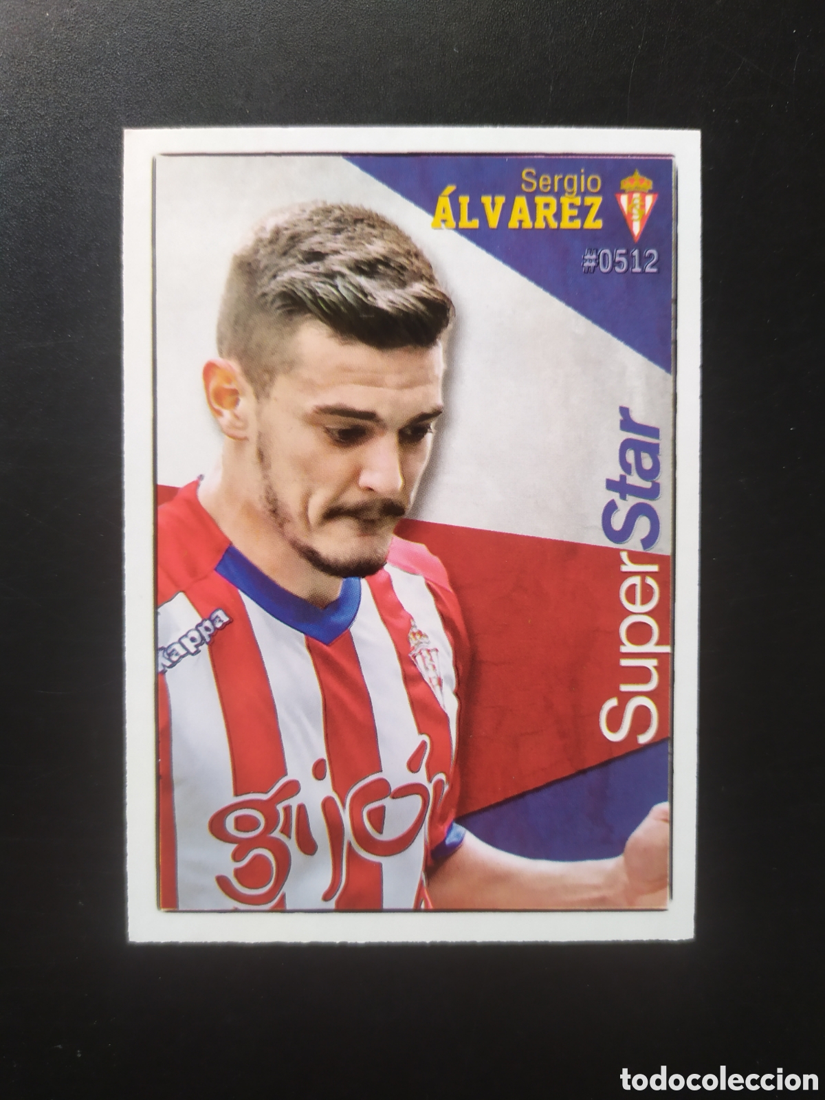 Cromos de F&uacute;tbol: Mundicromo fichas Liga 2015 2016 15 16 Sergio Alvarez superstar n&deg; 512 Sporting Gij&oacute;n