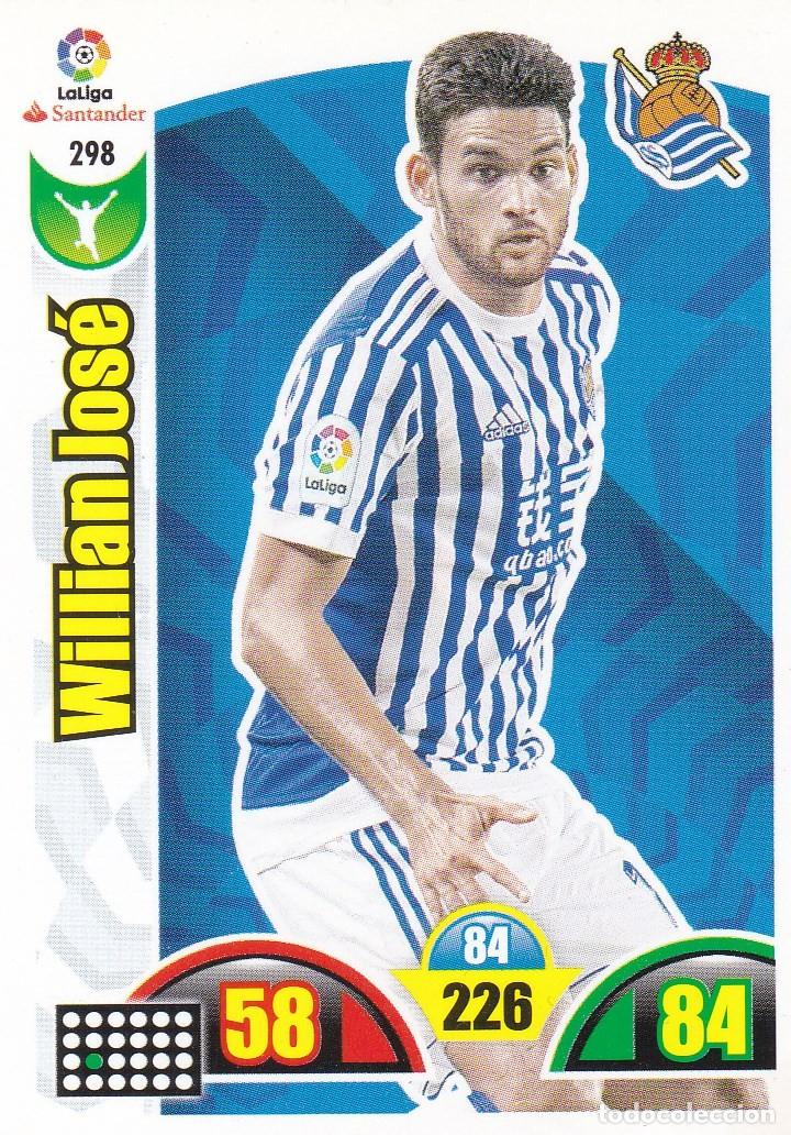Cromos de Futebol: ADRENALYN XL 298 WILLIAN JOSE, REAL SOCIDAD CROMO LIGA 2017 2018 PANINI