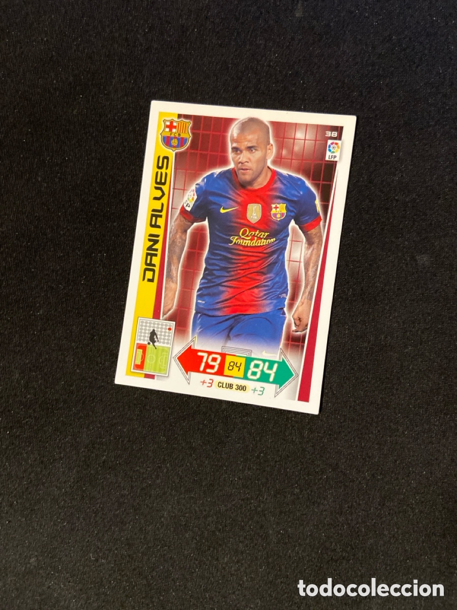 Cromos de Futebol: DANI ALVES 38 (BARCELONA) 2012-2013 12 13 ADRENALYN PANINI CROMO CARTA A-2